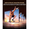 Vidéoprojecteur 4k【google tv/36w speaker/1300 ansi】 rétroprojecteur home cinéma 4k auto focus/keystone rotatif 360°, courte foca