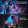 Mini videoprojecteur supporte 4k 1080p avec wifi 6 et bleutooth 5.4, mini projecteur portable avec correction trapézoïdale auto,