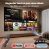 [app intégrée] mini projecteur portable wifi 6 et bleutooth 5.4, 480 ansi lumens, vidéoprojecteur 1080p et décodage 4k, projecte