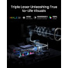 JMGO New N1S 4K Mini Videoprojecteur, Triple Laser, 1700 ISO Lumens, Gimbal Instantané Autofocus, GTV, Netflix, 110% BT.2020, HD