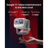 JMGO New N1S 4K Mini Videoprojecteur, Triple Laser, 1700 ISO Lumens, Gimbal Instantané Autofocus, GTV, Netflix, 110% BT.2020, HD