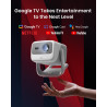 JMGO N1S 4K Mini Videoprojecteur, Triple Laser, 1100 ISO Lumens, Gimbal Instantané Autofocus, Google TV, Netflix, 110% BT.2020, 
