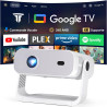 Nouveau videoprojecteur google tv 2026 avec applications intégrées, résolution native 1080p et 4k compatible, wi-fi 6 et bleutoo