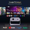 Nouveau videoprojecteur google tv 2026 avec applications intégrées, résolution native 1080p et 4k compatible, wi-fi 6 et bleutoo