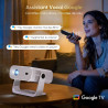 Nouveau videoprojecteur google tv 2026 avec applications intégrées, résolution native 1080p et 4k compatible, wi-fi 6 et bleutoo
