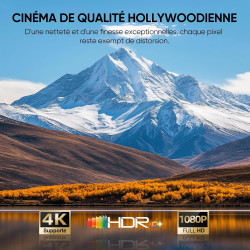 Nouveau videoprojecteur google tv 2026 avec applications intégrées, résolution native 1080p et 4k compatible, wi-fi 6 et bleutoo