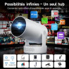 Vidéoprojecteur avec WiFi 6 et BT 5.4, Philoent Projecteur Video Apps intégrées & 2026 Upgraded, Retroprojecteur Supporte 4K/108