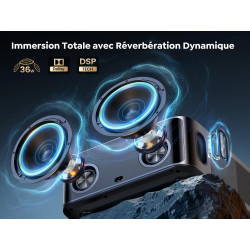 Vidéoprojecteur 4k【1600 ansi | compatible netflix | dolby 36w】toptro x9 rétroprojecteur 4k supporté fhd 1080p natif, auto focus/