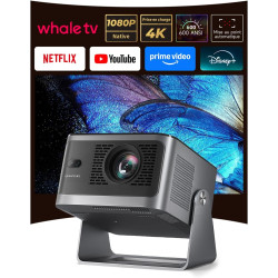 Magcubic videoprojecteur 4k【compatible with netflix】1080p supporte 600 ansi | projecteur auto focus & correction trapèze auto, w