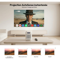 Formovie xming episode 2 projecteur avec google tv, mini projecteur 1080p full hd, prise en charge 4k, wi-fi, bleutooth, dolby a
