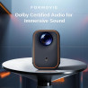 Formovie xming episode one projecteur, google tv intégré, wifi & bleutooth, 1080p natif, dolby audio, portable extérieur, home c