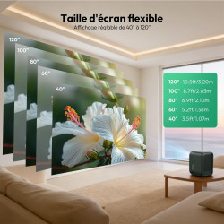 Formovie videoprojecteur 4k,【focus électrique】 xming page one wifi bleutooth retroprojecteur, 30000 lux, projecteur video 1080p 