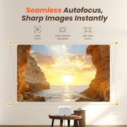 [licence netflix/son par jbl] yaber l2 pro projecteur avec wifi et bleutooth, projecteur natif 1080p 4k, mise au point automatiq