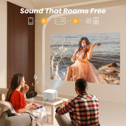 [licence netflix/son par jbl] yaber l2 pro projecteur avec wifi et bleutooth, projecteur natif 1080p 4k, mise au point automatiq
