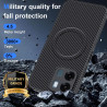 Coque pour A6/A6S/A6K 4G/5G pour MagSafe, Anti Choc Et Anti Rayures, Côtés Antidérapants, Boutons Précis, Design Fibre De Carbon