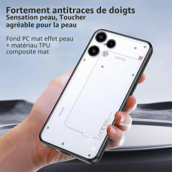 Transparente Coque pour Nothing Phone 3A Lite, Dos Transparent, Couleur d'origine + Antichoc – Coque Ultra Fine et Tendance pour