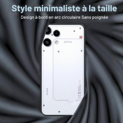 Transparente Coque pour Nothing Phone 3A Lite, Dos Transparent, Couleur d'origine + Antichoc – Coque Ultra Fine et Tendance pour