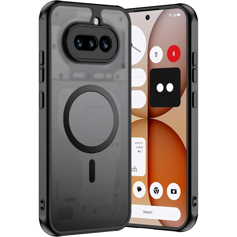 Coque pour Nothing Phone 4a avec Aimant Intégré, Protection Anti-Choc et Anti-Rayure, Design Antidérapant - Housse Magnétique po