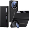 Coque pour Honor Magic V6, Étui Flip en Cuir Premium avec Fenêtre Intelligente, Réveil/Veille Auto, Fonction Support, Protection