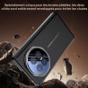 Coque pour Honor Magic V6, Étui Flip en Cuir Premium avec Fenêtre Intelligente, Réveil/Veille Auto, Fonction Support, Protection