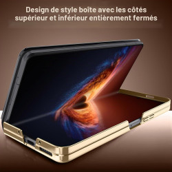Coque pour Honor Magic V6, Étui Flip en Cuir Premium avec Fenêtre Intelligente, Réveil/Veille Auto, Fonction Support, Protection
