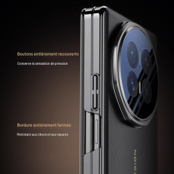 Coque pour Honor Magic V6, Étui Flip en Cuir Premium avec Fenêtre Intelligente, Réveil/Veille Auto, Fonction Support, Protection