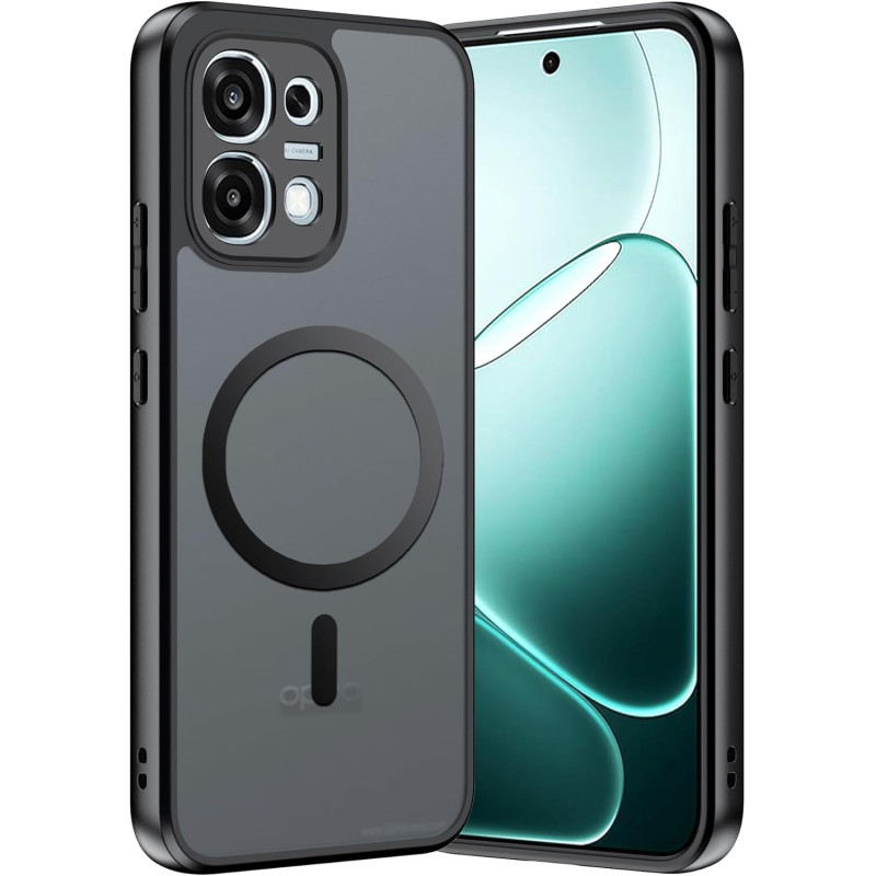 Coque pour Oppo A6 Pro 5G avec Aimant Intégré, Protection Anti-Choc et Anti-Rayure, Design Antidérapant - Housse Magnétique pour