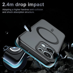 Coque pour Oppo A6 Pro 5G avec Aimant Intégré, Protection Anti-Choc et Anti-Rayure, Design Antidérapant - Housse Magnétique pour