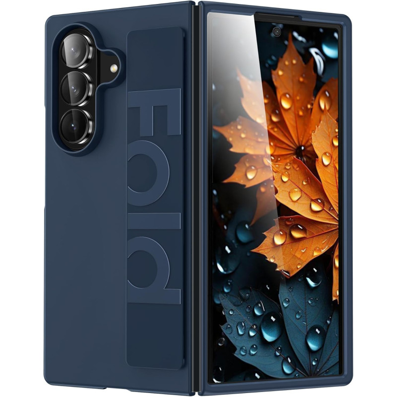 Coque pour Samsung Galaxy Z Fold 7, avec Dragonne Anti-Dérapante, Antichoc et Antidérapant – Coque Ultra Mince pour Usage Quotid
