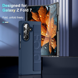 Coque pour Samsung Galaxy Z Fold 7, avec Dragonne Anti-Dérapante, Antichoc et Antidérapant – Coque Ultra Mince pour Usage Quotid