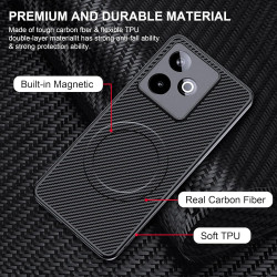Coque pour Realme GT 7 / 7T 5G avec Aimant Intégré, Protection Anti-Choc et Anti-Rayure, Design Antidérapant - Housse Magnétique