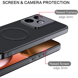 Coque pour Realme GT 7 / 7T 5G avec Aimant Intégré, Protection Anti-Choc et Anti-Rayure, Design Antidérapant - Housse Magnétique