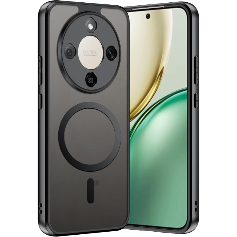 Coque pour Honor Magic 8 Lite avec Aimant Intégré, Protection Anti-Choc et Anti-Rayure, Design Antidérapant - Housse Magnétique 