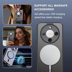 Coque pour Honor Magic 8 Lite avec Aimant Intégré, Protection Anti-Choc et Anti-Rayure, Design Antidérapant - Housse Magnétique 