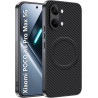 Coque pour Xiaomi POCO X8 Pro Max 5G pour MagSafe, Anti Choc Et Anti Rayures, Côtés Antidérapants, Boutons Précis, Design Fibre 