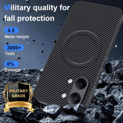 Coque pour Xiaomi POCO X8 Pro Max 5G pour MagSafe, Anti Choc Et Anti Rayures, Côtés Antidérapants, Boutons Précis, Design Fibre 