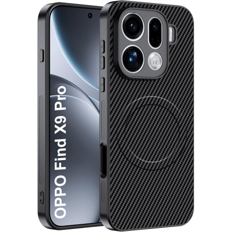 Coque pour Oppo Find X9 Pro 5G avec Aimant Intégré, Protection Anti-Choc et Anti-Rayure, Design Antidérapant - Housse Magnétique