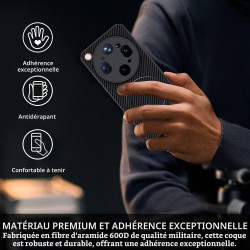 Coque pour Oppo Find X9 Ultra 5G pour MagSafe, Anti Choc Et Anti Rayures, Côtés Antidérapants, Boutons Précis, Design Fibre De C