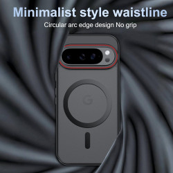 Coque pour Google Pixel 10/10 Pro avec Aimant Intégré, Protection Anti-Choc et Anti-Rayure, Design Antidérapant - Housse Magnéti