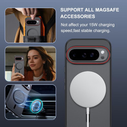 Coque pour Google Pixel 10/10 Pro avec Aimant Intégré, Protection Anti-Choc et Anti-Rayure, Design Antidérapant - Housse Magnéti