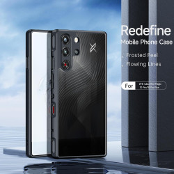 Transparente coque pour rougemagic 10s pro / 10s pro+ / 10 pro / 10 pro+, tpu + pc, protection d'appareil photo, toucher mat, an
