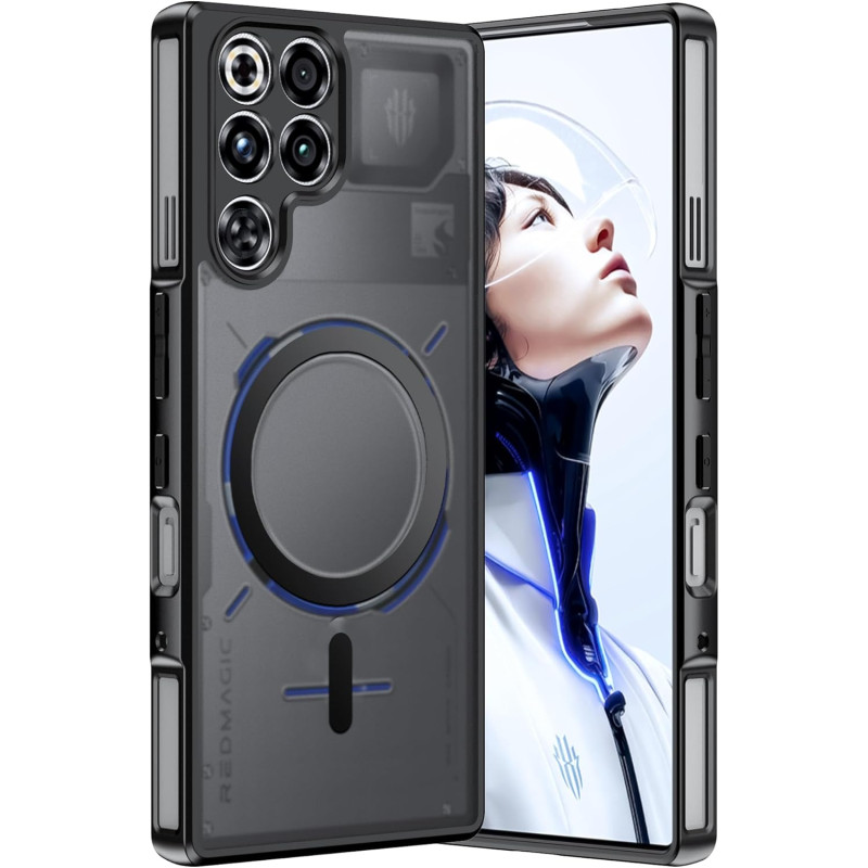 Coque pour rougemagic 11s pro / 11s pro+ / 11 pro / 11 pro+ avec aimant intégré, protection anti-choc et anti-rayure, design ant