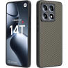 Coque pour Xiaomi 14T, [Fibre de Carbone] Housse de Protection avec Cache Appareil Photo, Antichoc, Résistant aux Rayures (Or Fo