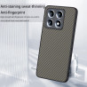Coque pour Xiaomi 14T, [Fibre de Carbone] Housse de Protection avec Cache Appareil Photo, Antichoc, Résistant aux Rayures (Or Fo