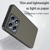 Coque pour Xiaomi 14T, [Fibre de Carbone] Housse de Protection avec Cache Appareil Photo, Antichoc, Résistant aux Rayures (Or Fo