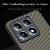 Coque pour Xiaomi 14T, [Fibre de Carbone] Housse de Protection avec Cache Appareil Photo, Antichoc, Résistant aux Rayures (Or Fo