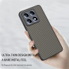 Coque pour Xiaomi 14T, [Fibre de Carbone] Housse de Protection avec Cache Appareil Photo, Antichoc, Résistant aux Rayures (Or Fo