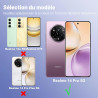 Coque pour Realme 14 Pro 5G, [Fibre de Carbone] Housse de Protection avec Cache Appareil Photo, Antichoc, Résistant aux Rayures 