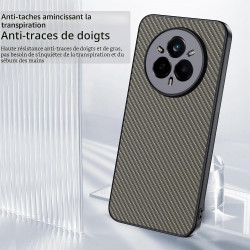 Coque pour Realme 14 Pro 5G, [Fibre de Carbone] Housse de Protection avec Cache Appareil Photo, Antichoc, Résistant aux Rayures 