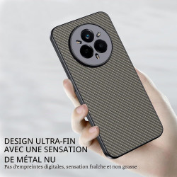 Coque pour Realme 14 Pro 5G, [Fibre de Carbone] Housse de Protection avec Cache Appareil Photo, Antichoc, Résistant aux Rayures 